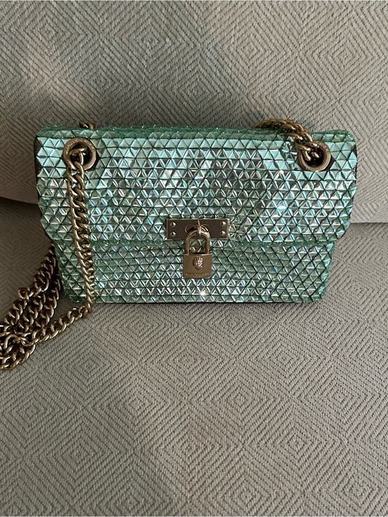 Kurt Geiger Handbags - Kurt Geiger London Brixton mini crystal crossbody bag in green